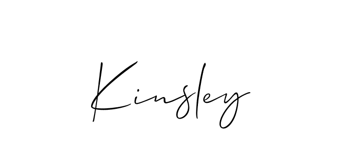 Kinsley stylish signature style. Best Handwritten Sign (Allison_Script) for my name. Handwritten Signature Collection Ideas for my name Kinsley. Kinsley signature style 2 images and pictures png