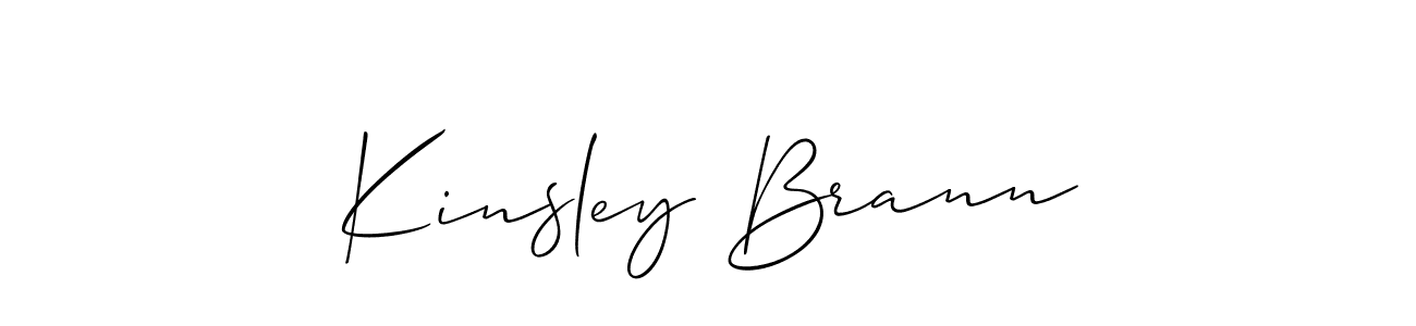 How to Draw Kinsley Brann signature style? Allison_Script is a latest design signature styles for name Kinsley Brann. Kinsley Brann signature style 2 images and pictures png