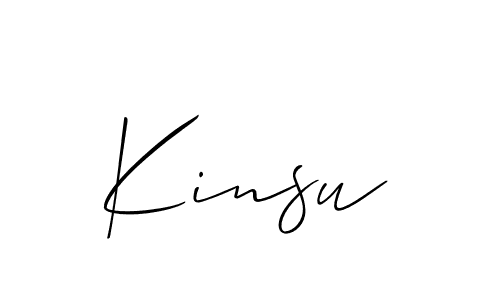 Also You can easily find your signature by using the search form. We will create Kinsu name handwritten signature images for you free of cost using Allison_Script sign style. Kinsu signature style 2 images and pictures png