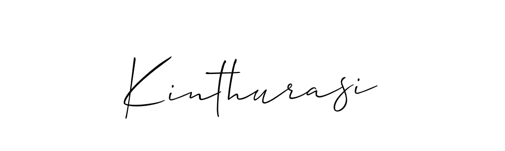 Create a beautiful signature design for name Kinthurasi. With this signature (Allison_Script) fonts, you can make a handwritten signature for free. Kinthurasi signature style 2 images and pictures png