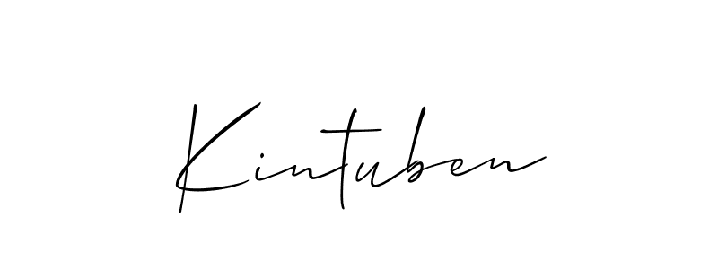 Best and Professional Signature Style for Kintuben. Allison_Script Best Signature Style Collection. Kintuben signature style 2 images and pictures png