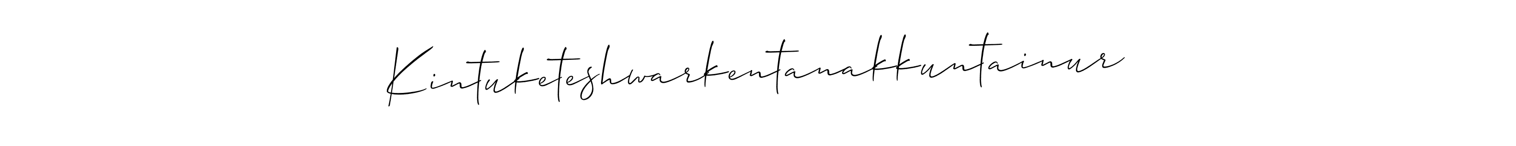 Make a short Kintuketeshwarkentanakkuntainur signature style. Manage your documents anywhere anytime using Allison_Script. Create and add eSignatures, submit forms, share and send files easily. Kintuketeshwarkentanakkuntainur signature style 2 images and pictures png