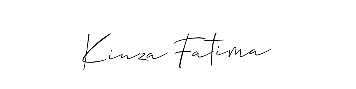 Create a beautiful signature design for name Kinza Fatima. With this signature (Allison_Script) fonts, you can make a handwritten signature for free. Kinza Fatima signature style 2 images and pictures png