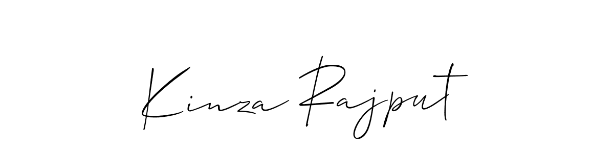 Design your own signature with our free online signature maker. With this signature software, you can create a handwritten (Allison_Script) signature for name Kinza Rajput. Kinza Rajput signature style 2 images and pictures png