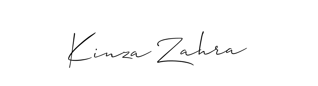 It looks lik you need a new signature style for name Kinza Zahra. Design unique handwritten (Allison_Script) signature with our free signature maker in just a few clicks. Kinza Zahra signature style 2 images and pictures png