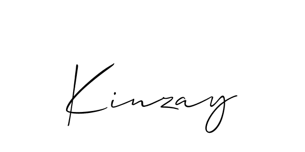 Make a beautiful signature design for name Kinzay. With this signature (Allison_Script) style, you can create a handwritten signature for free. Kinzay signature style 2 images and pictures png