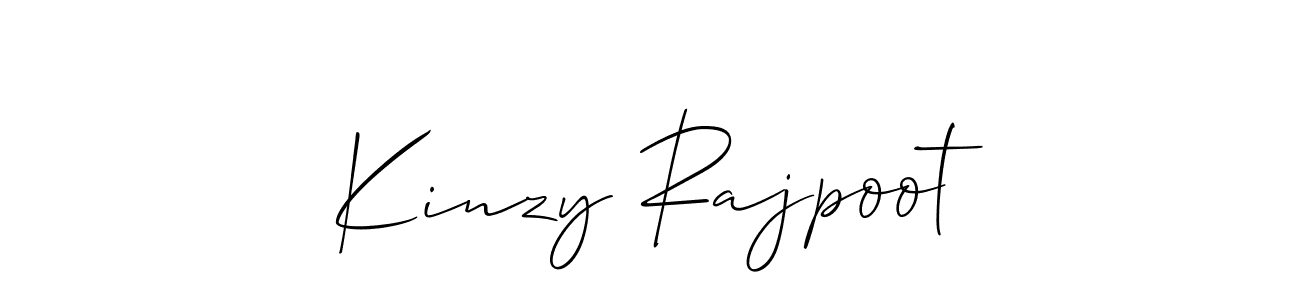 Here are the top 10 professional signature styles for the name Kinzy Rajpoot. These are the best autograph styles you can use for your name. Kinzy Rajpoot signature style 2 images and pictures png