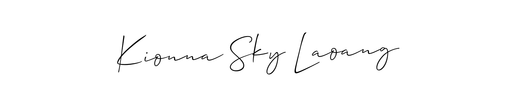 Make a beautiful signature design for name Kionna Sky Laoang. Use this online signature maker to create a handwritten signature for free. Kionna Sky Laoang signature style 2 images and pictures png