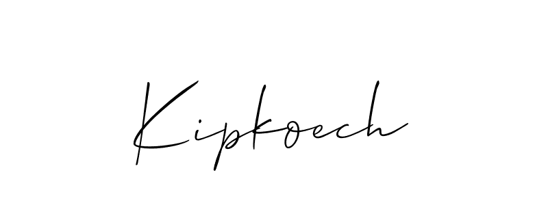 Design your own signature with our free online signature maker. With this signature software, you can create a handwritten (Allison_Script) signature for name Kipkoech. Kipkoech signature style 2 images and pictures png