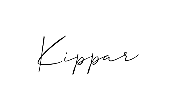 The best way (Allison_Script) to make a short signature is to pick only two or three words in your name. The name Kippar include a total of six letters. For converting this name. Kippar signature style 2 images and pictures png