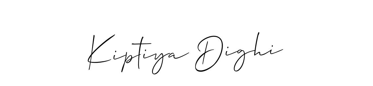 Allison_Script is a professional signature style that is perfect for those who want to add a touch of class to their signature. It is also a great choice for those who want to make their signature more unique. Get Kiptiya Dighi name to fancy signature for free. Kiptiya Dighi signature style 2 images and pictures png