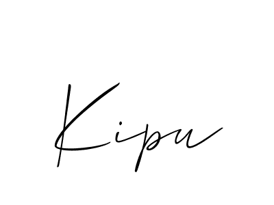 You should practise on your own different ways (Allison_Script) to write your name (Kipu) in signature. don't let someone else do it for you. Kipu signature style 2 images and pictures png