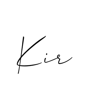 Also You can easily find your signature by using the search form. We will create Kir name handwritten signature images for you free of cost using Allison_Script sign style. Kir signature style 2 images and pictures png