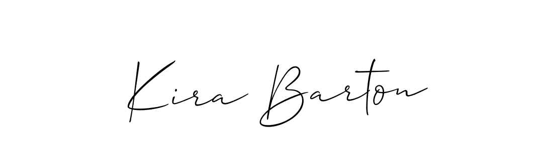 Kira Barton stylish signature style. Best Handwritten Sign (Allison_Script) for my name. Handwritten Signature Collection Ideas for my name Kira Barton. Kira Barton signature style 2 images and pictures png