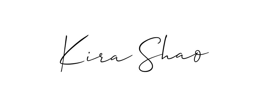 Make a beautiful signature design for name Kira Shao. Use this online signature maker to create a handwritten signature for free. Kira Shao signature style 2 images and pictures png