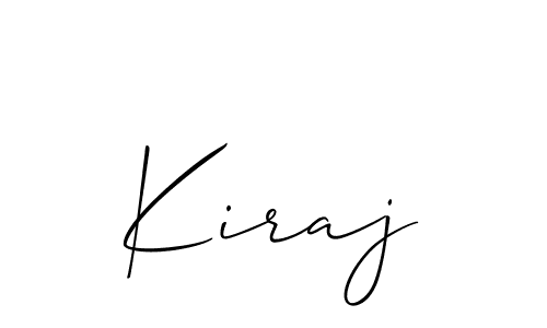 Also we have Kiraj name is the best signature style. Create professional handwritten signature collection using Allison_Script autograph style. Kiraj signature style 2 images and pictures png