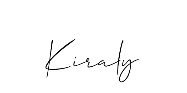 Also You can easily find your signature by using the search form. We will create Kiraly name handwritten signature images for you free of cost using Allison_Script sign style. Kiraly signature style 2 images and pictures png