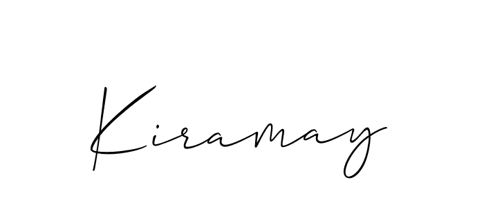 Design your own signature with our free online signature maker. With this signature software, you can create a handwritten (Allison_Script) signature for name Kiramay. Kiramay signature style 2 images and pictures png
