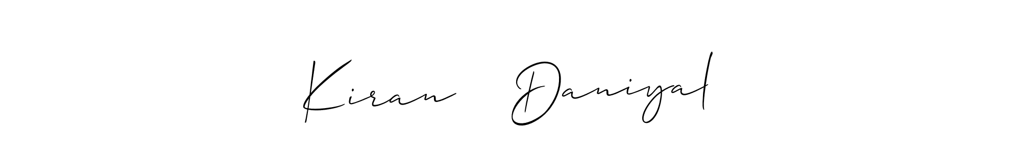 You can use this online signature creator to create a handwritten signature for the name Kiran ❤️ Daniyal. This is the best online autograph maker. Kiran ❤️ Daniyal signature style 2 images and pictures png