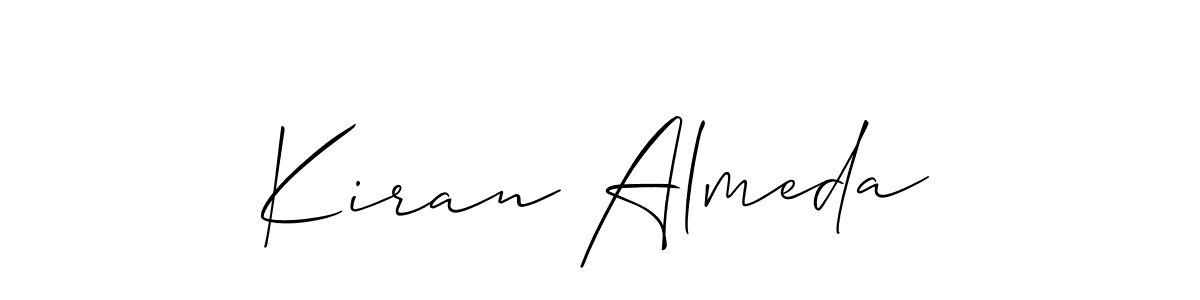 Kiran Almeda stylish signature style. Best Handwritten Sign (Allison_Script) for my name. Handwritten Signature Collection Ideas for my name Kiran Almeda. Kiran Almeda signature style 2 images and pictures png