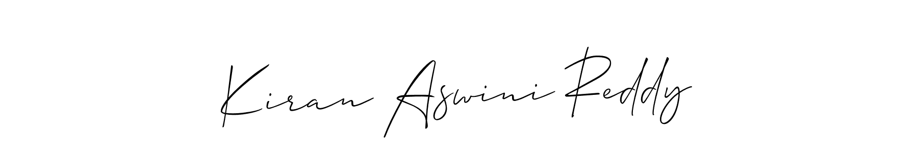 How to Draw Kiran Aswini Reddy signature style? Allison_Script is a latest design signature styles for name Kiran Aswini Reddy. Kiran Aswini Reddy signature style 2 images and pictures png