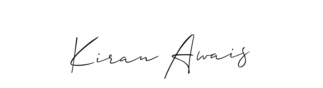 It looks lik you need a new signature style for name Kiran Awais. Design unique handwritten (Allison_Script) signature with our free signature maker in just a few clicks. Kiran Awais signature style 2 images and pictures png