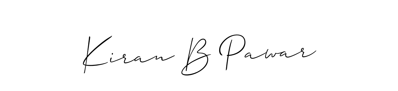 Kiran B Pawar stylish signature style. Best Handwritten Sign (Allison_Script) for my name. Handwritten Signature Collection Ideas for my name Kiran B Pawar. Kiran B Pawar signature style 2 images and pictures png