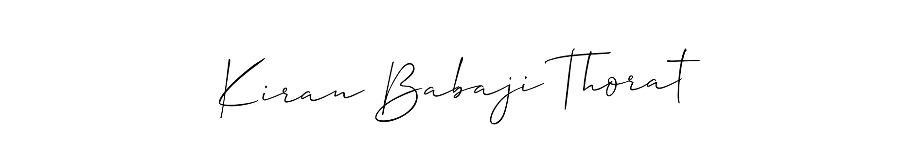 This is the best signature style for the Kiran Babaji Thorat name. Also you like these signature font (Allison_Script). Mix name signature. Kiran Babaji Thorat signature style 2 images and pictures png