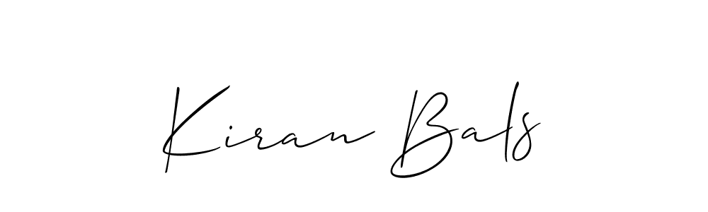 This is the best signature style for the Kiran Bals name. Also you like these signature font (Allison_Script). Mix name signature. Kiran Bals signature style 2 images and pictures png