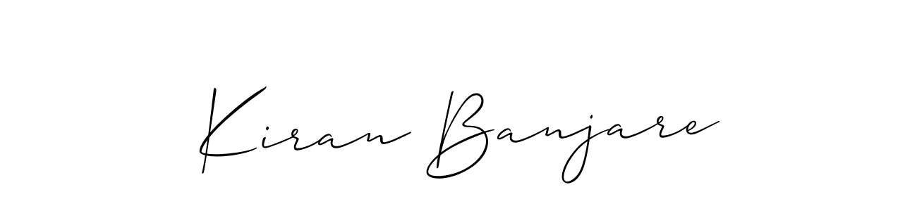 Kiran Banjare stylish signature style. Best Handwritten Sign (Allison_Script) for my name. Handwritten Signature Collection Ideas for my name Kiran Banjare. Kiran Banjare signature style 2 images and pictures png