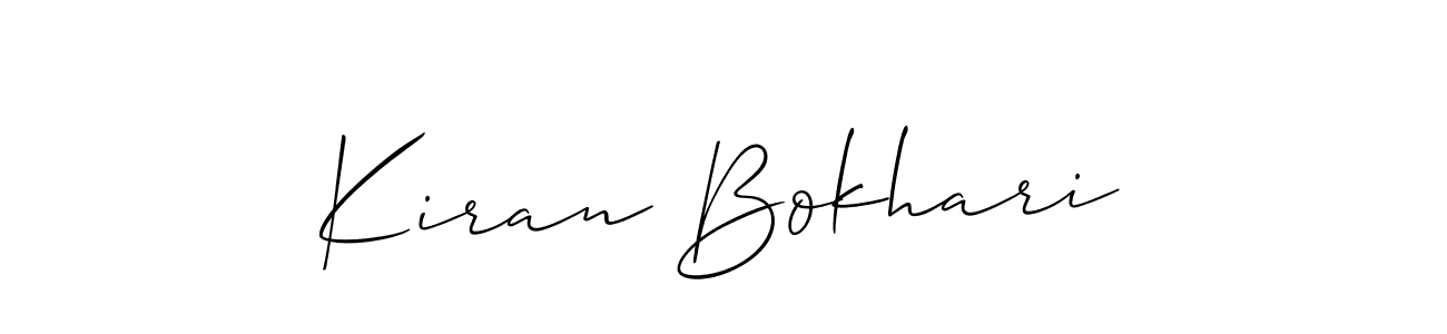 Similarly Allison_Script is the best handwritten signature design. Signature creator online .You can use it as an online autograph creator for name Kiran Bokhari. Kiran Bokhari signature style 2 images and pictures png