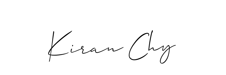 Make a beautiful signature design for name Kiran Chy. With this signature (Allison_Script) style, you can create a handwritten signature for free. Kiran Chy signature style 2 images and pictures png