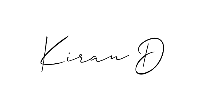 Similarly Allison_Script is the best handwritten signature design. Signature creator online .You can use it as an online autograph creator for name Kiran D. Kiran D signature style 2 images and pictures png