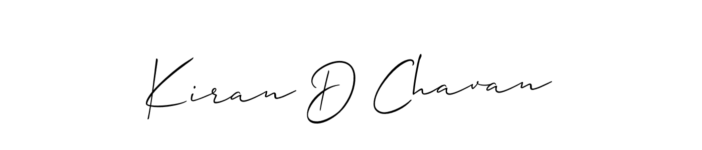 Also You can easily find your signature by using the search form. We will create Kiran D Chavan name handwritten signature images for you free of cost using Allison_Script sign style. Kiran D Chavan signature style 2 images and pictures png