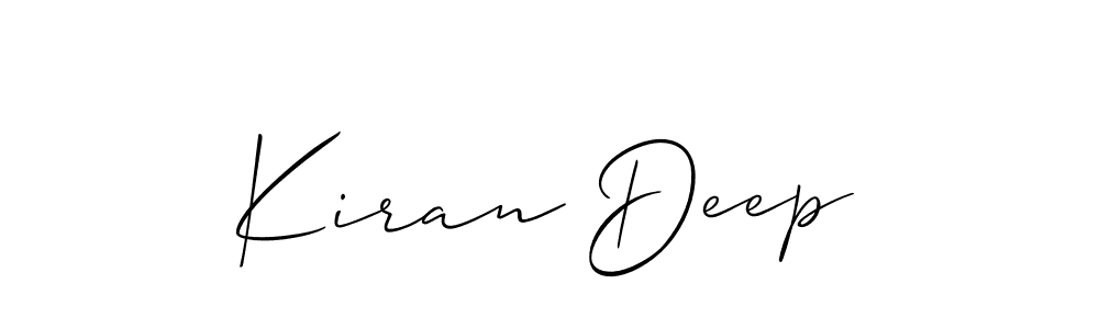 You should practise on your own different ways (Allison_Script) to write your name (Kiran Deep) in signature. don't let someone else do it for you. Kiran Deep signature style 2 images and pictures png