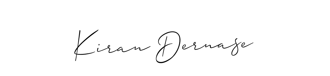 How to Draw Kiran Dernase signature style? Allison_Script is a latest design signature styles for name Kiran Dernase. Kiran Dernase signature style 2 images and pictures png