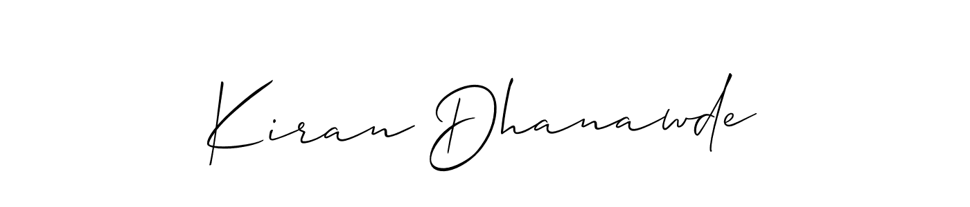 Here are the top 10 professional signature styles for the name Kiran Dhanawde. These are the best autograph styles you can use for your name. Kiran Dhanawde signature style 2 images and pictures png