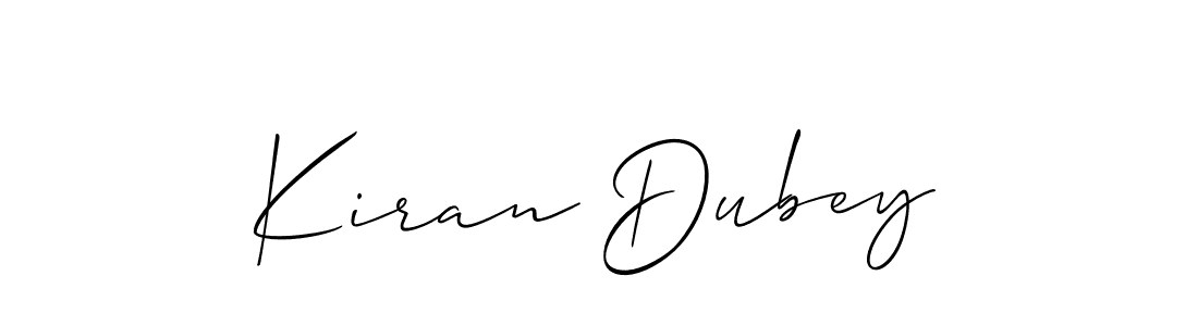 How to Draw Kiran Dubey signature style? Allison_Script is a latest design signature styles for name Kiran Dubey. Kiran Dubey signature style 2 images and pictures png