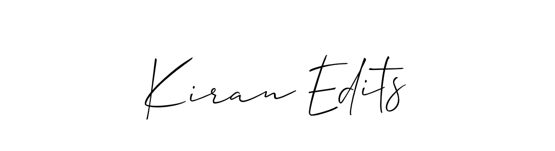 How to Draw Kiran Edits signature style? Allison_Script is a latest design signature styles for name Kiran Edits. Kiran Edits signature style 2 images and pictures png