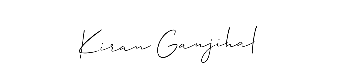 Design your own signature with our free online signature maker. With this signature software, you can create a handwritten (Allison_Script) signature for name Kiran Ganjihal. Kiran Ganjihal signature style 2 images and pictures png
