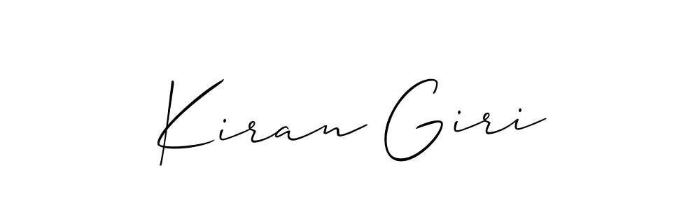 Kiran Giri stylish signature style. Best Handwritten Sign (Allison_Script) for my name. Handwritten Signature Collection Ideas for my name Kiran Giri. Kiran Giri signature style 2 images and pictures png