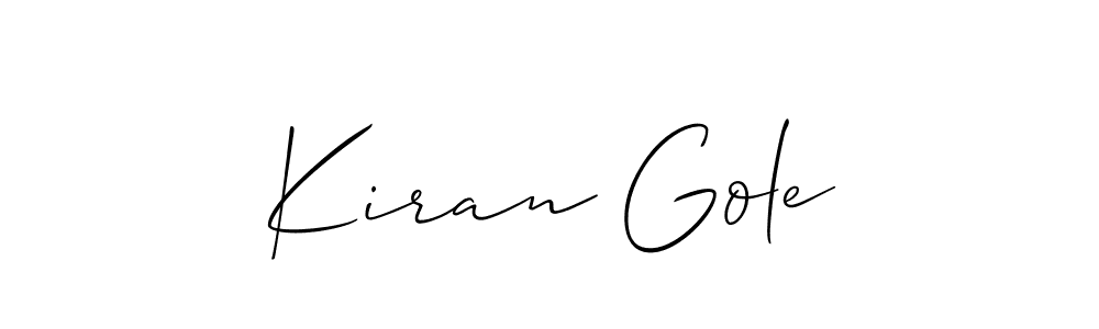 Once you've used our free online signature maker to create your best signature Allison_Script style, it's time to enjoy all of the benefits that Kiran Gole name signing documents. Kiran Gole signature style 2 images and pictures png