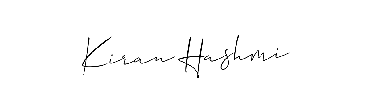 Similarly Allison_Script is the best handwritten signature design. Signature creator online .You can use it as an online autograph creator for name Kiran Hashmi. Kiran Hashmi signature style 2 images and pictures png