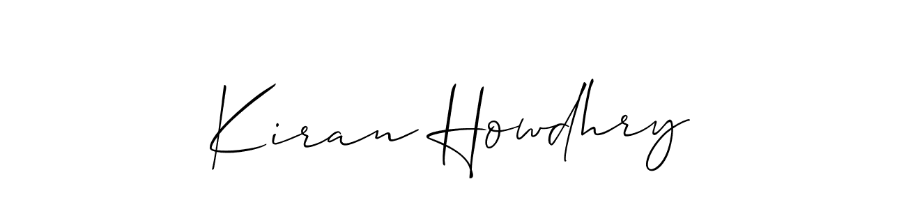 Also You can easily find your signature by using the search form. We will create Kiran Howdhry name handwritten signature images for you free of cost using Allison_Script sign style. Kiran Howdhry signature style 2 images and pictures png