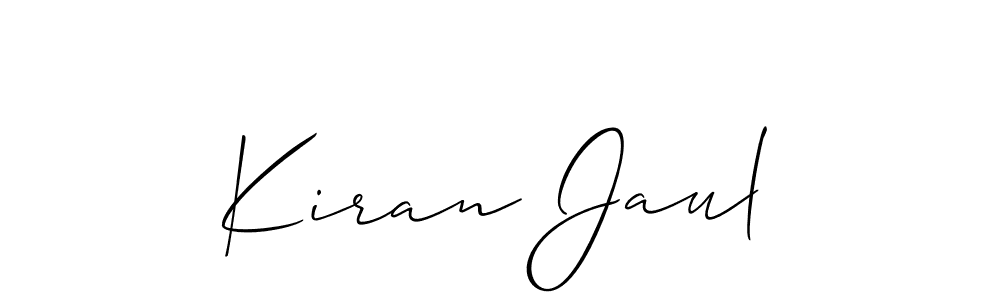 Also we have Kiran Jaul name is the best signature style. Create professional handwritten signature collection using Allison_Script autograph style. Kiran Jaul signature style 2 images and pictures png