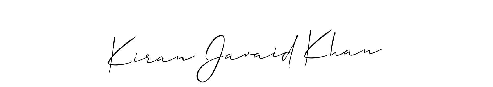 You can use this online signature creator to create a handwritten signature for the name Kiran Javaid Khan. This is the best online autograph maker. Kiran Javaid Khan signature style 2 images and pictures png