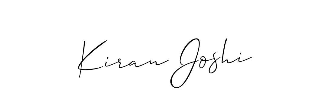 This is the best signature style for the Kiran Joshi name. Also you like these signature font (Allison_Script). Mix name signature. Kiran Joshi signature style 2 images and pictures png