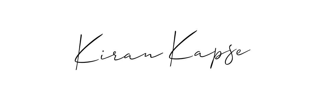 Make a beautiful signature design for name Kiran Kapse. Use this online signature maker to create a handwritten signature for free. Kiran Kapse signature style 2 images and pictures png