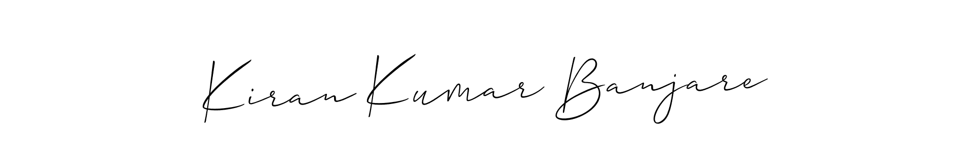 You should practise on your own different ways (Allison_Script) to write your name (Kiran Kumar Banjare) in signature. don't let someone else do it for you. Kiran Kumar Banjare signature style 2 images and pictures png