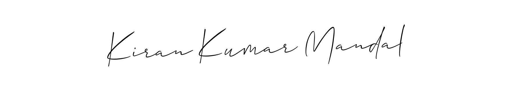 It looks lik you need a new signature style for name Kiran Kumar Mandal. Design unique handwritten (Allison_Script) signature with our free signature maker in just a few clicks. Kiran Kumar Mandal signature style 2 images and pictures png